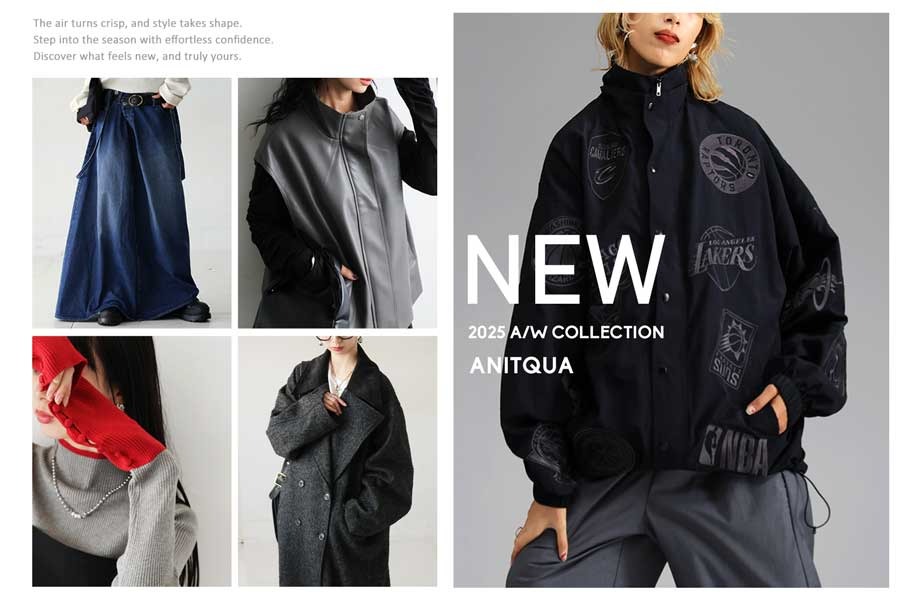 アンティカantiqua★『お洒落の切り札、タイプライターコットン。』レトロ柄切り替えコットン変形スカート antiqua（アンティカ）公式オリジナルブランド｜ONLINE STORE